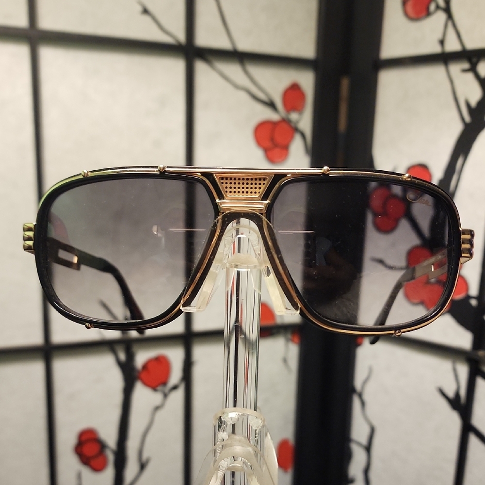 Cazal Legends Gold and Black Sunglasses